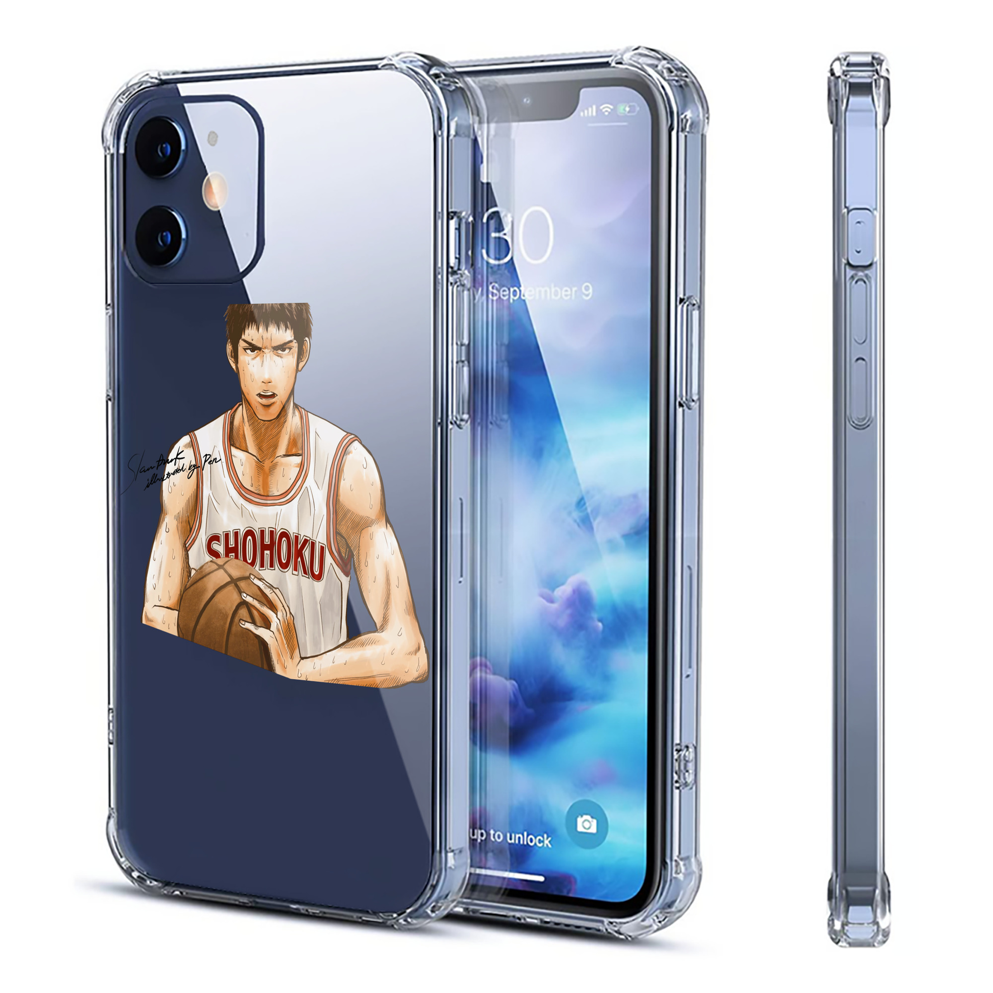 （画像用） SLAM DUNK／スラムダンク 【iPhone 12シリーズ対応】透明スマホケース（クリアソフトケース）